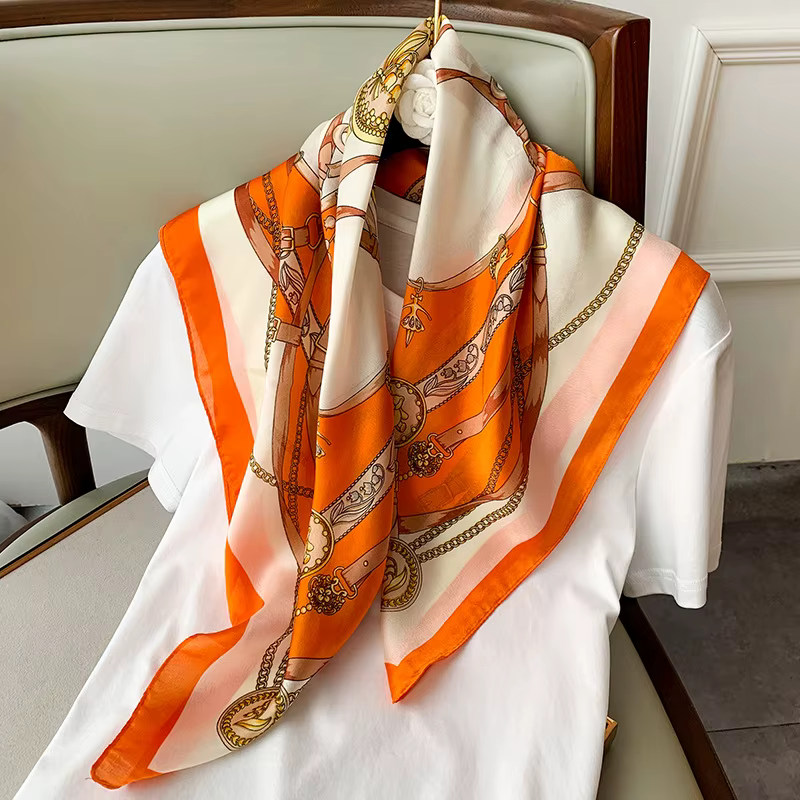 InjSatin-Foulard pour cheveux pour femme