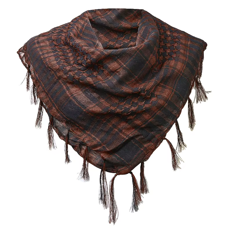 Écharpe pied-de-poule à carreaux Hijab Bandana