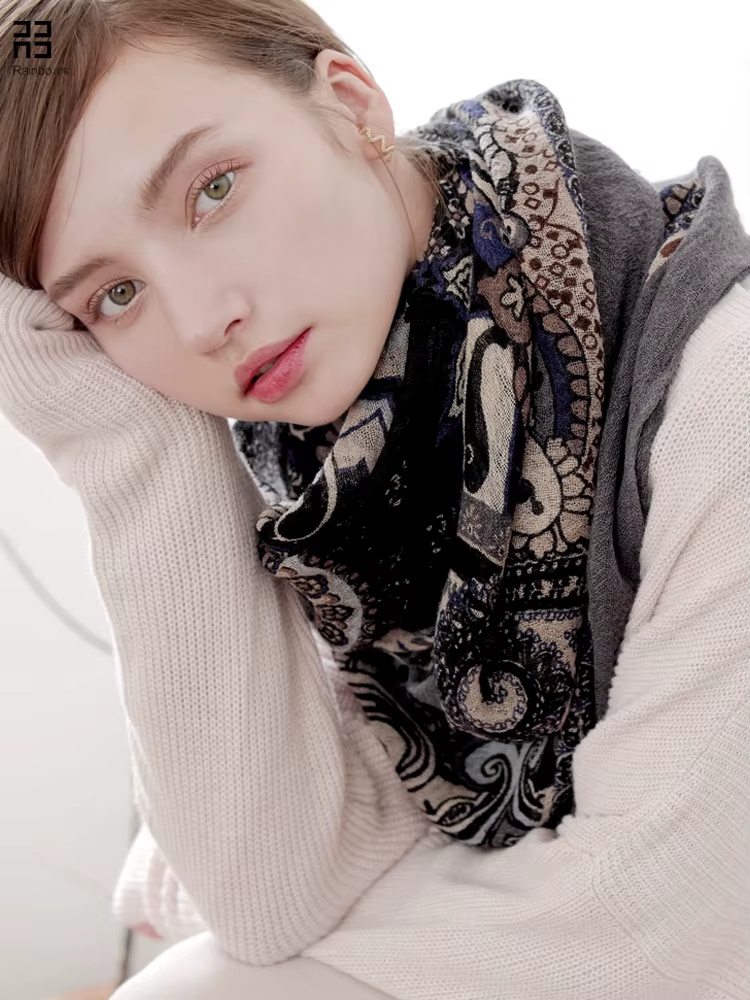 Écharpe carrée Hijab pour femme