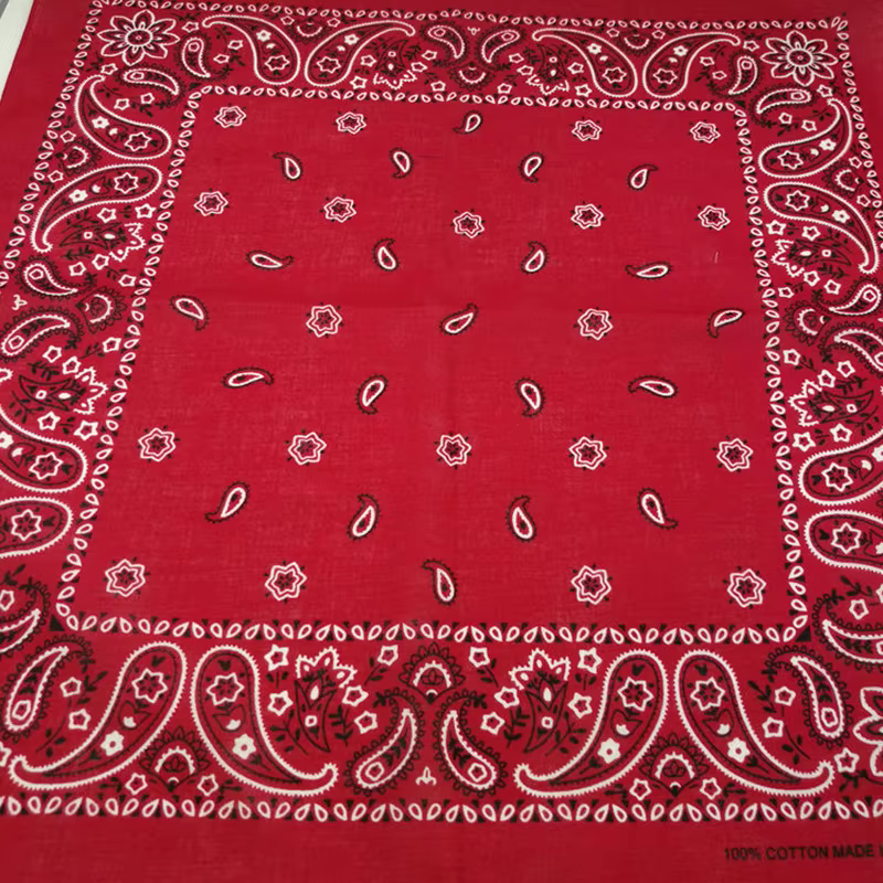 Femmes Foulard solide Hip Hop coton Bandana carré écharpe cajou bandeau