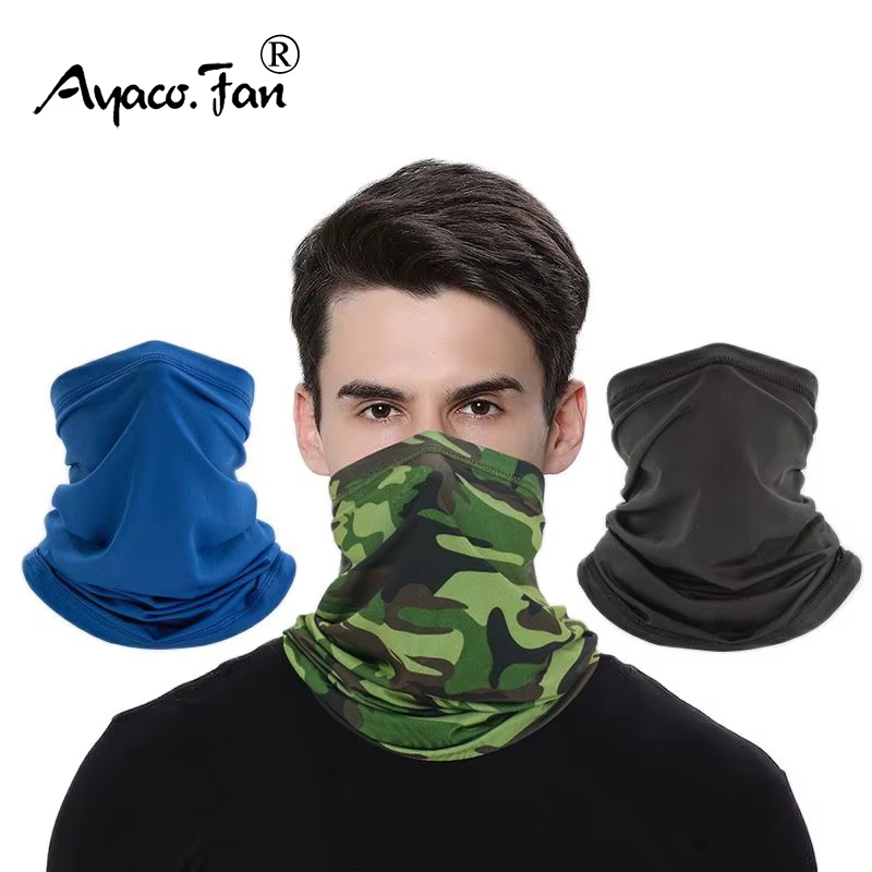 Hommes femmes tête visage cou parasol collier guêtre Tube Bandana écharpe sport chapeaux foulards anti-poussière en plein air pêche foulard