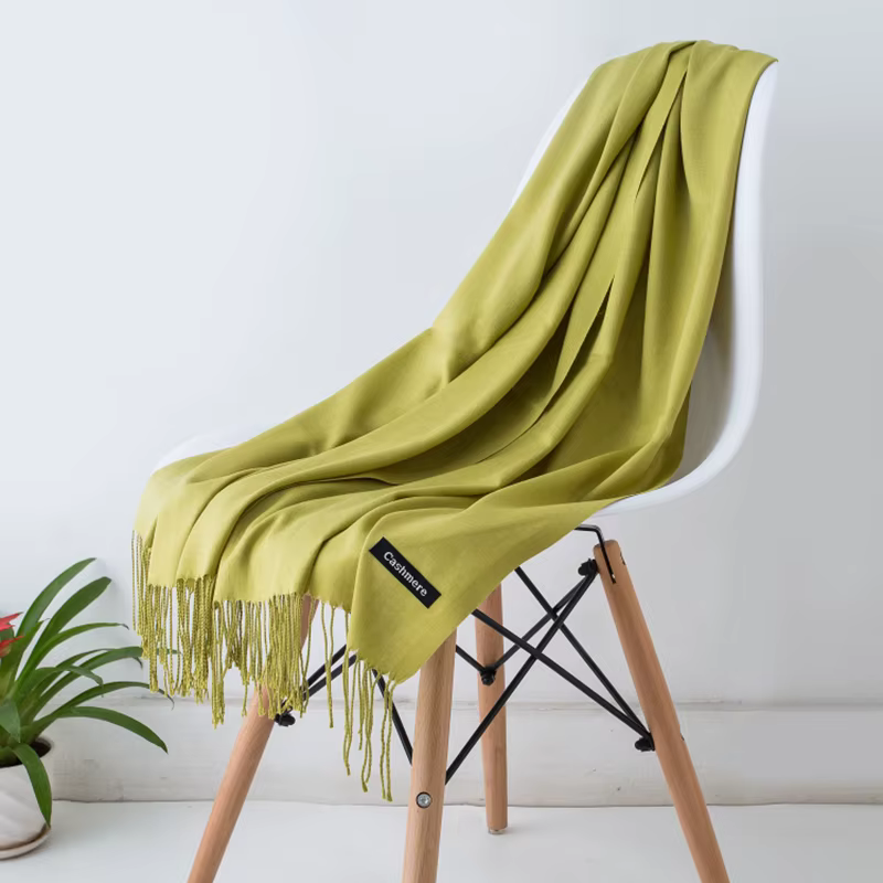 Desgine marque solide femmes cachemire écharpe automne hiver chaud châles enveloppes 2024 hommes Pashmina glands foulards femme Foulard Mujer