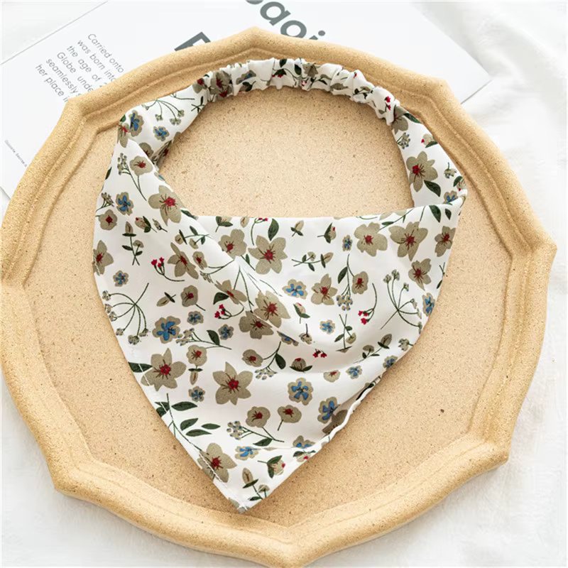 Ruoshui – foulard imprimé floral pour femme et fille