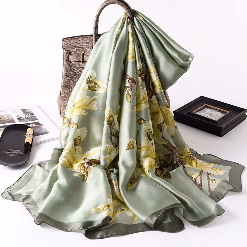 2026 Espagne Foulard en soie de luxe de marque de créateur