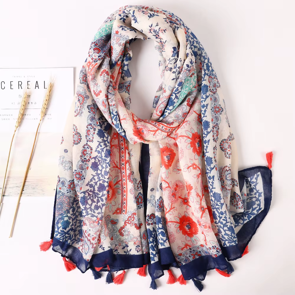 Marque de luxe 2021 coton écharpe femmes grands châles Pashmina musulman Hijab Foulard conception imprimer dame plage étole foulards paréo