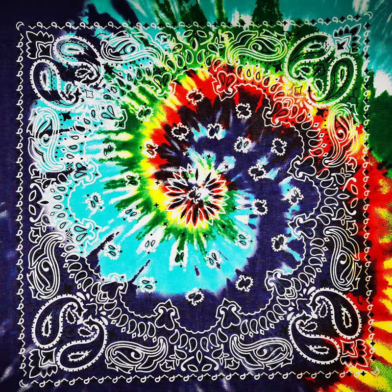 Nouvelle mode Hip Hop 100% coton Bandana carré écharpe 55 cm * 55 cm noir rouge Paisley bandeau imprimé pour femmes/hommes/garçons/filles