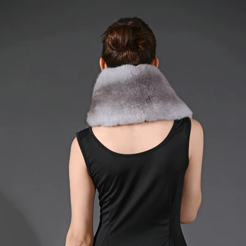 Écharpe d'hiver femmes fourrure de renard de luxe qualité entière