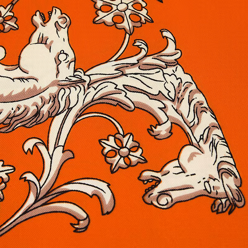 InjSquare-Foulard imprimé cheval espagnol