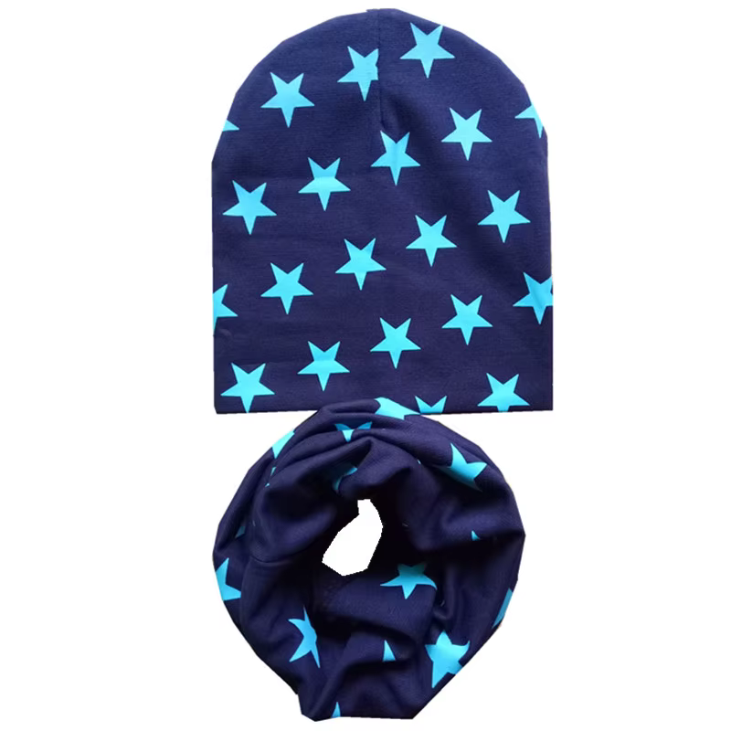 Ensemble bonnet et écharpe en coton pour bébé