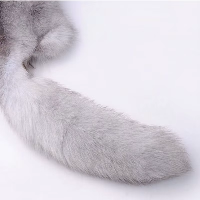 Écharpe d'hiver femmes fourrure de renard de luxe qualité entière