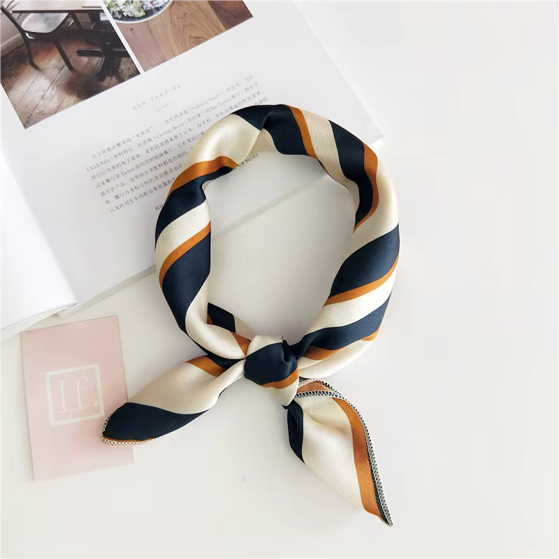 Foulard de cheveux cravate imprimé Animal rouge amour Satin 50 cm petit/carré/soie/cou/anneau/écharpe hiver