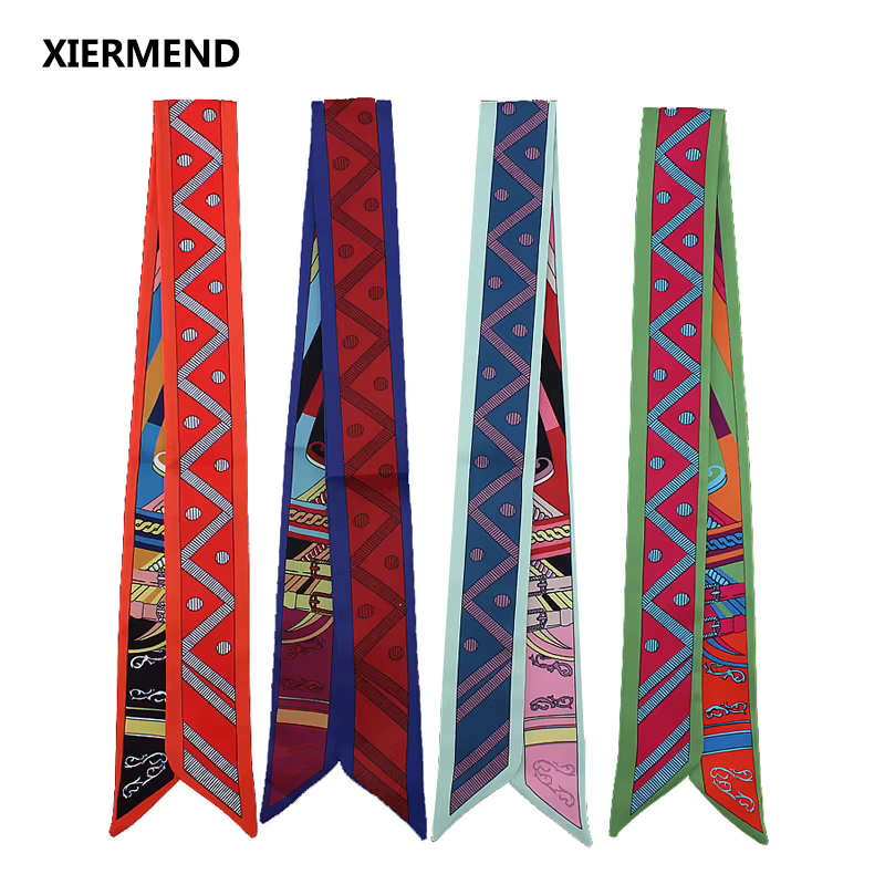 Foulard long et étroit en sergé pour femme