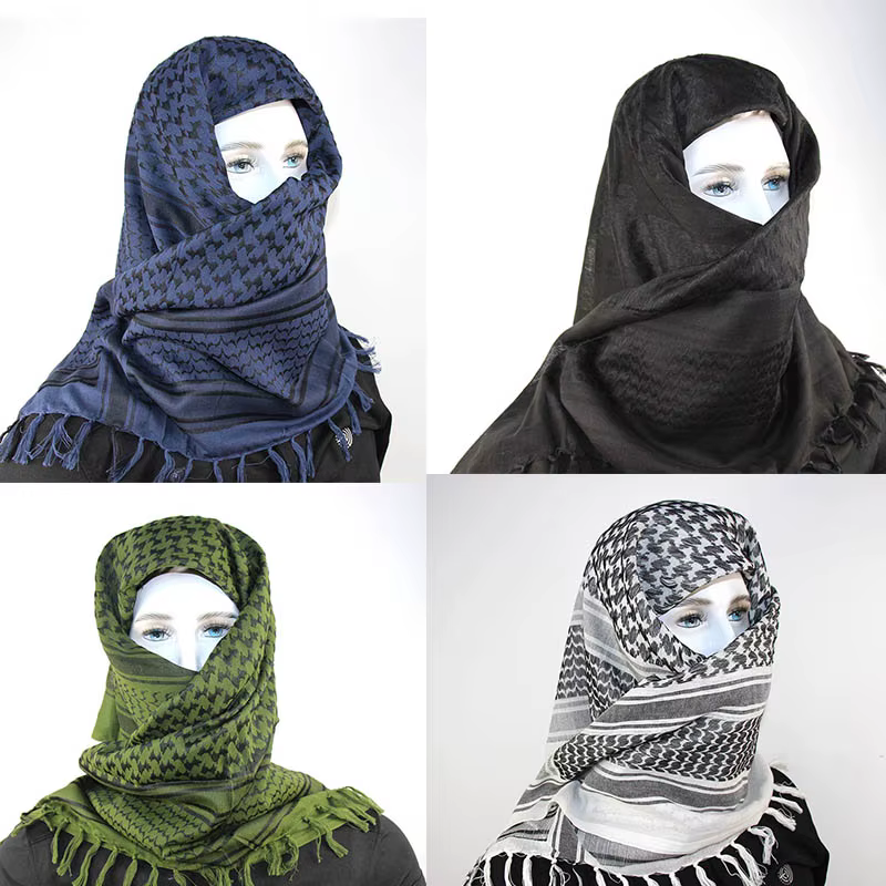 Offre spéciale arabe Keffiyeh Shemagh écharpe coton hiver châle cou plus chaud couverture tête enveloppement coupe-vent
