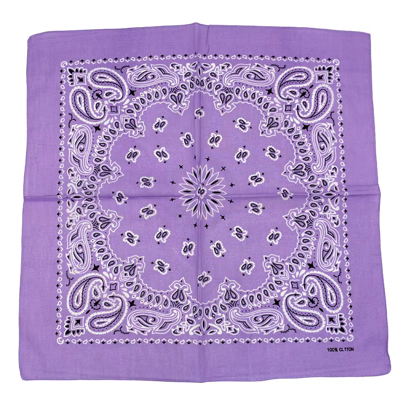 55CM carré écharpe femmes printemps couleur douce blanc bleu Purpel kaki Paisley coton bandeau Hip-hop hommes Bandana