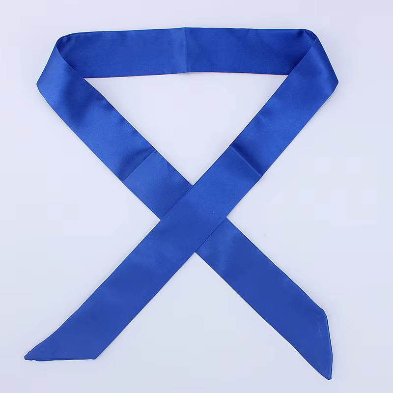 Petit Foulard Solide en Satin pour Sac à Main