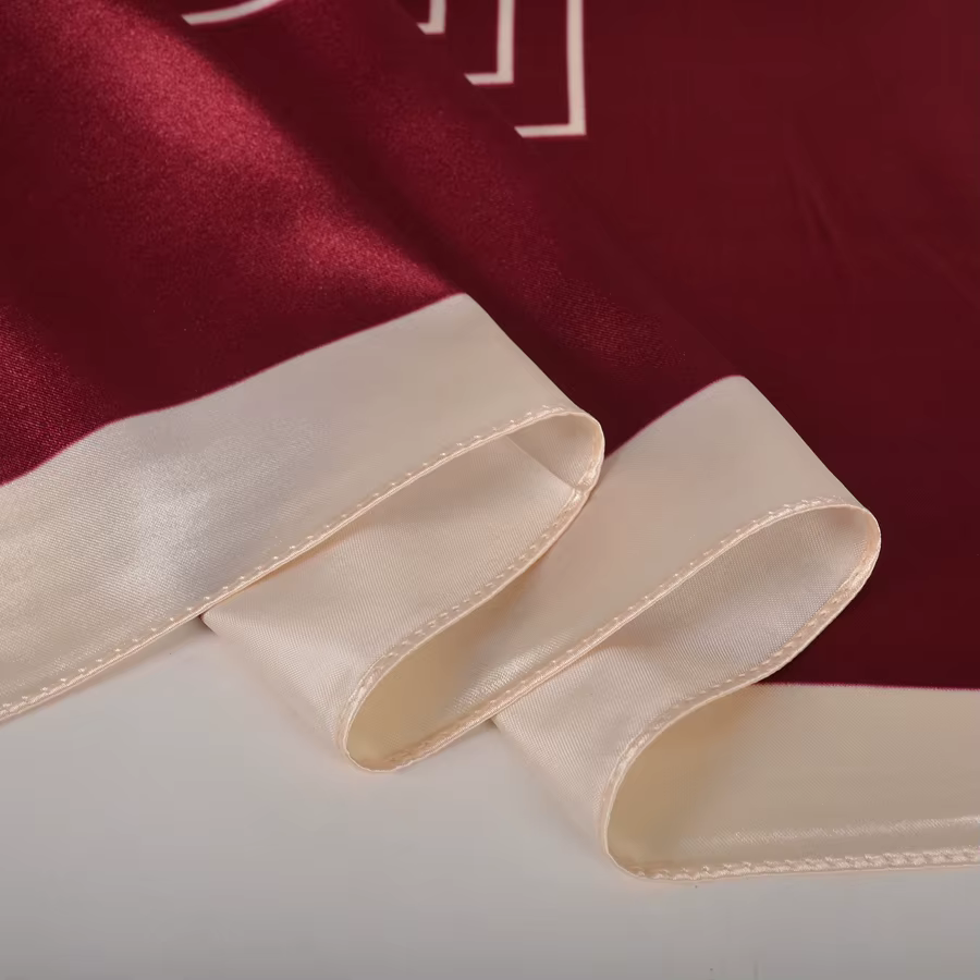BYSIFA – foulard de marque en Satin rouge pour femmes
