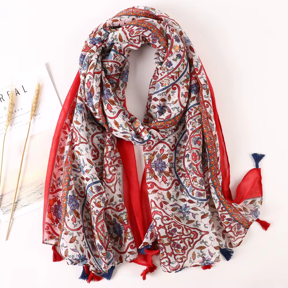 Marque de luxe 2021 coton écharpe femmes grands châles Pashmina musulman Hijab Foulard conception imprimer dame plage étole foulards paréo