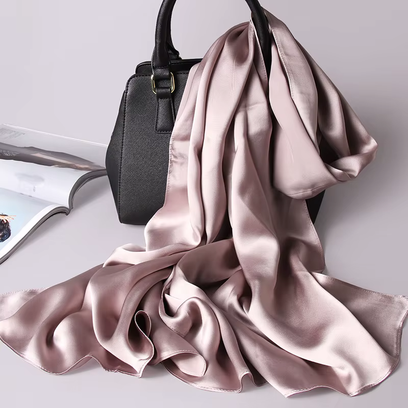 Foulard Long en soie naturelle pour femmes