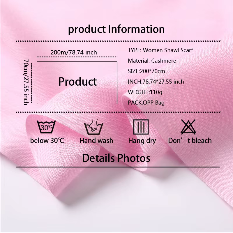 Écharpe Pashmina pour femmes