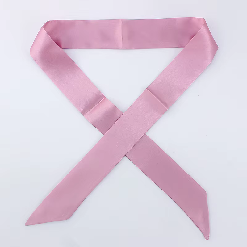 Petit Foulard Solide en Satin pour Sac à Main