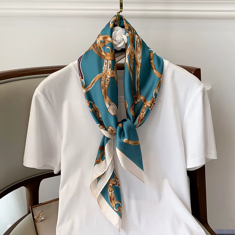 InjSatin-Foulard pour cheveux pour femme