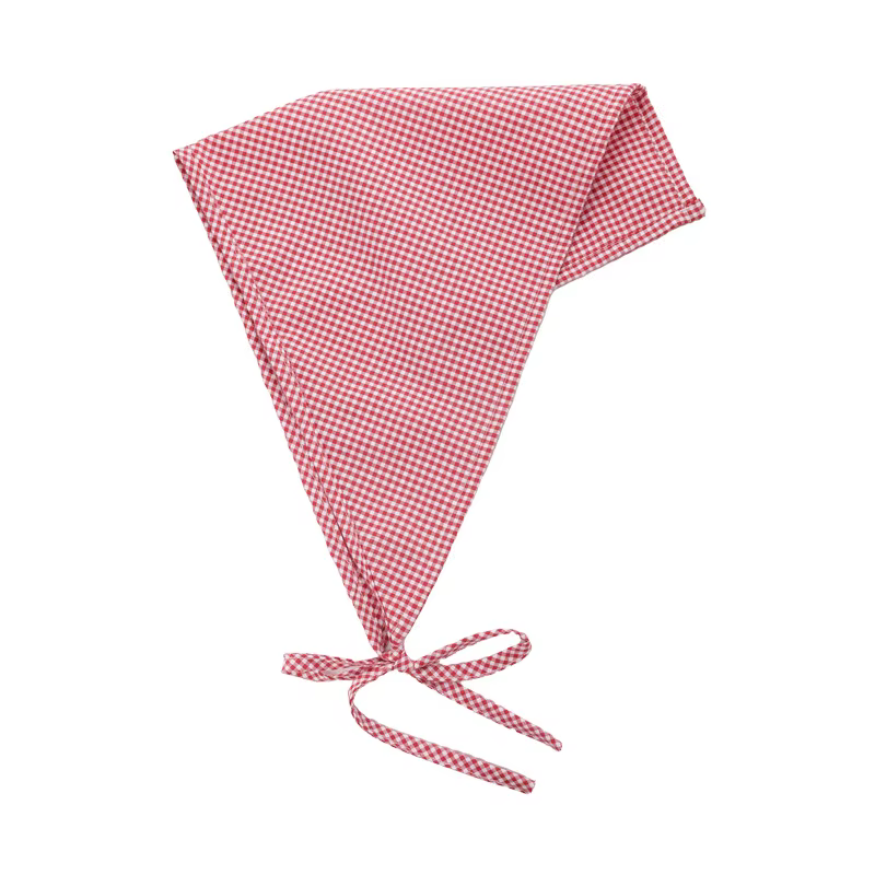 Foulard à carreaux de style campagnard français pour femmes