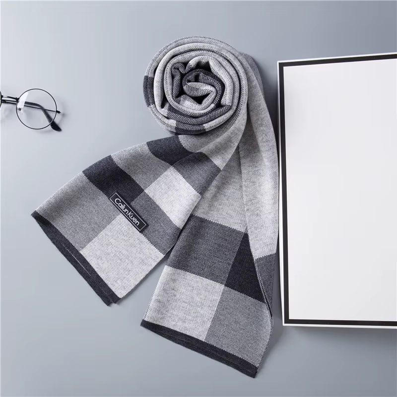 Cachemire hommes écharpe de luxe concepteur léger Plaid