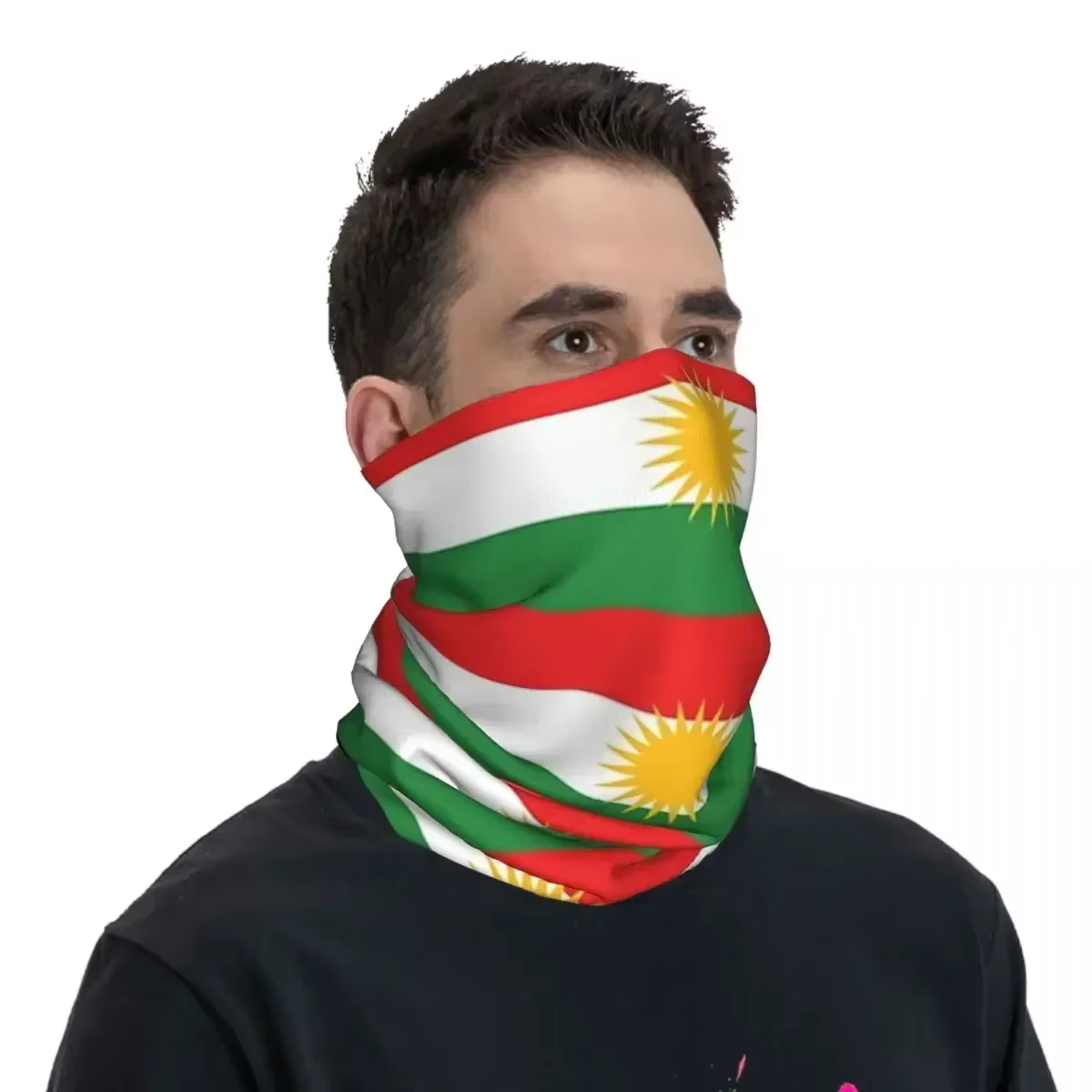 Cou bandana imprimé kurde