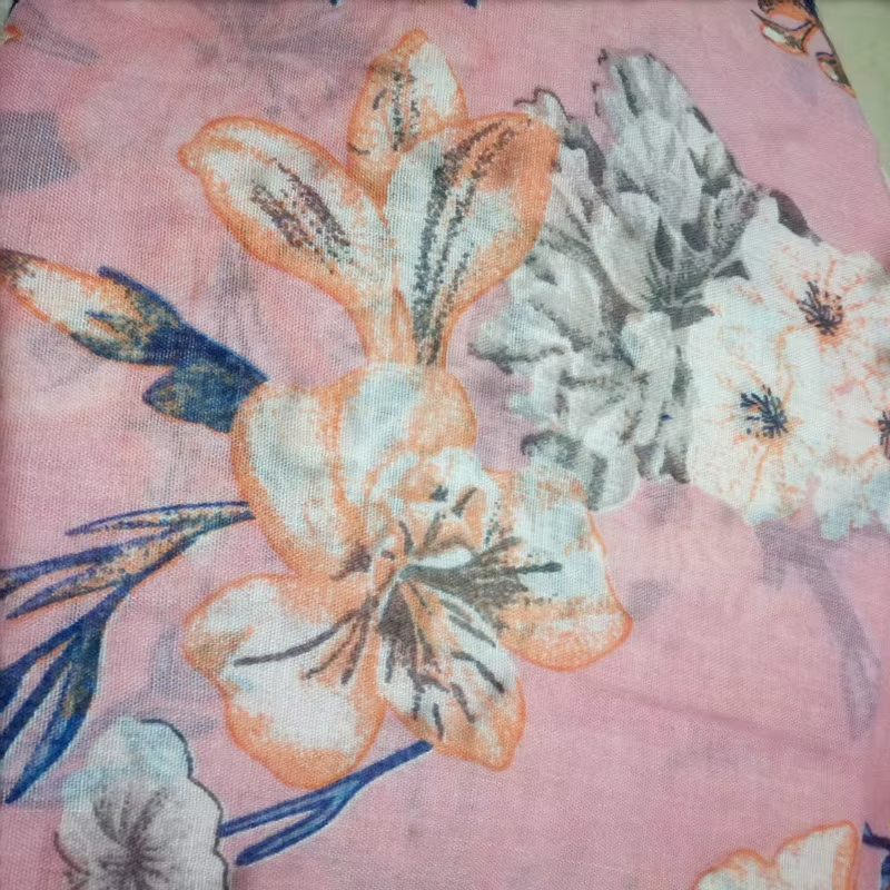 Mode floral long châle écharpe chaude pour les femmes Bandana