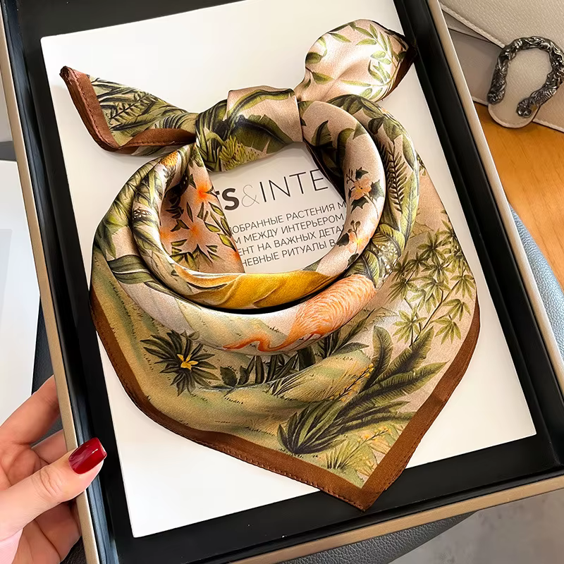 Foulard de Luxe en Forme de Mûrier pour Femme