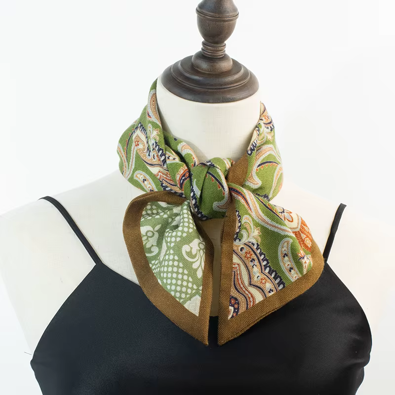 Écharpe Foulard Premium 70% Laine 30% Soie