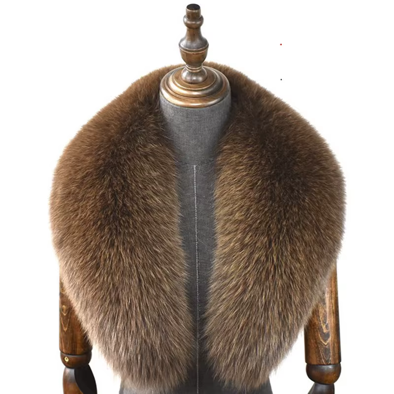 Col en fourrure de renard 100% véritable écharpe