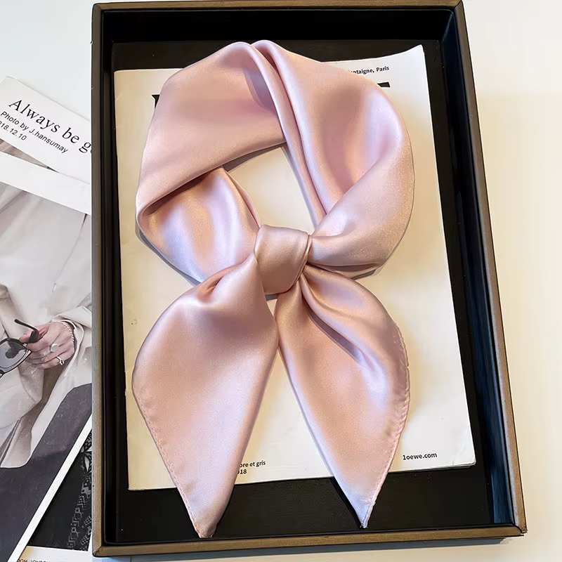 Écharpe simple de couleur unie pour femme