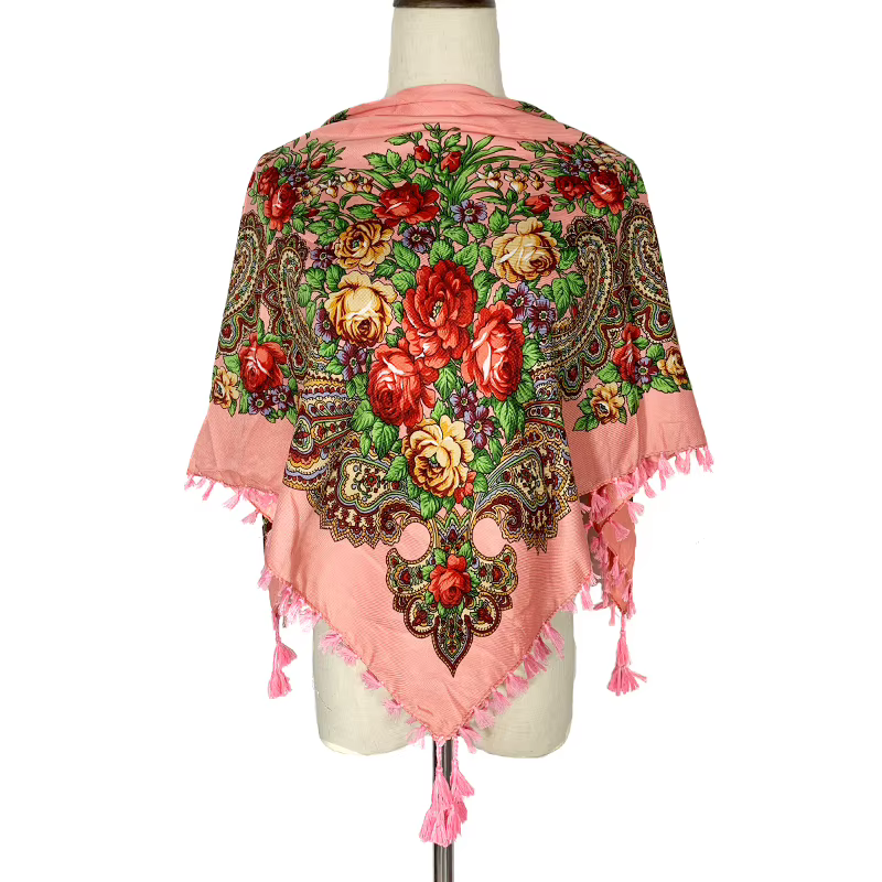 Foulard carré de Style russe