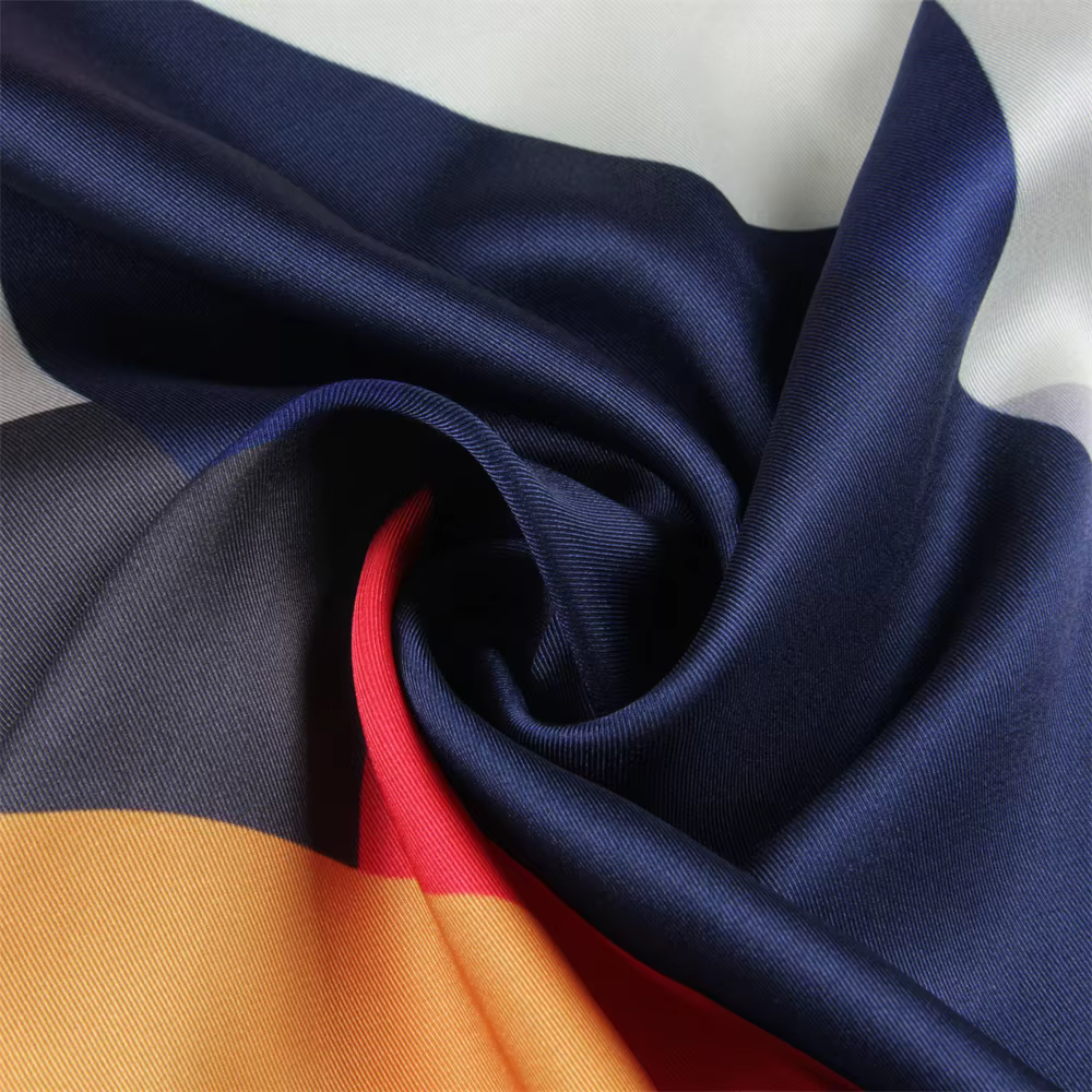 Foulard en soie femmes peinture à l'huile foulards carrés enveloppes tête Echarpes