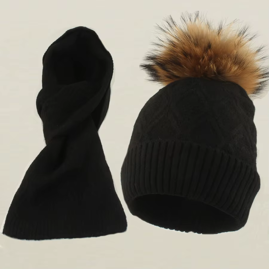 Ensemble chapeau et écharpe pour femme