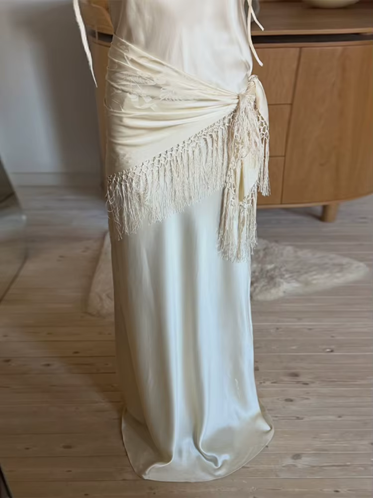 Écharpe Jacquard à Pompons Tendance pour Femme