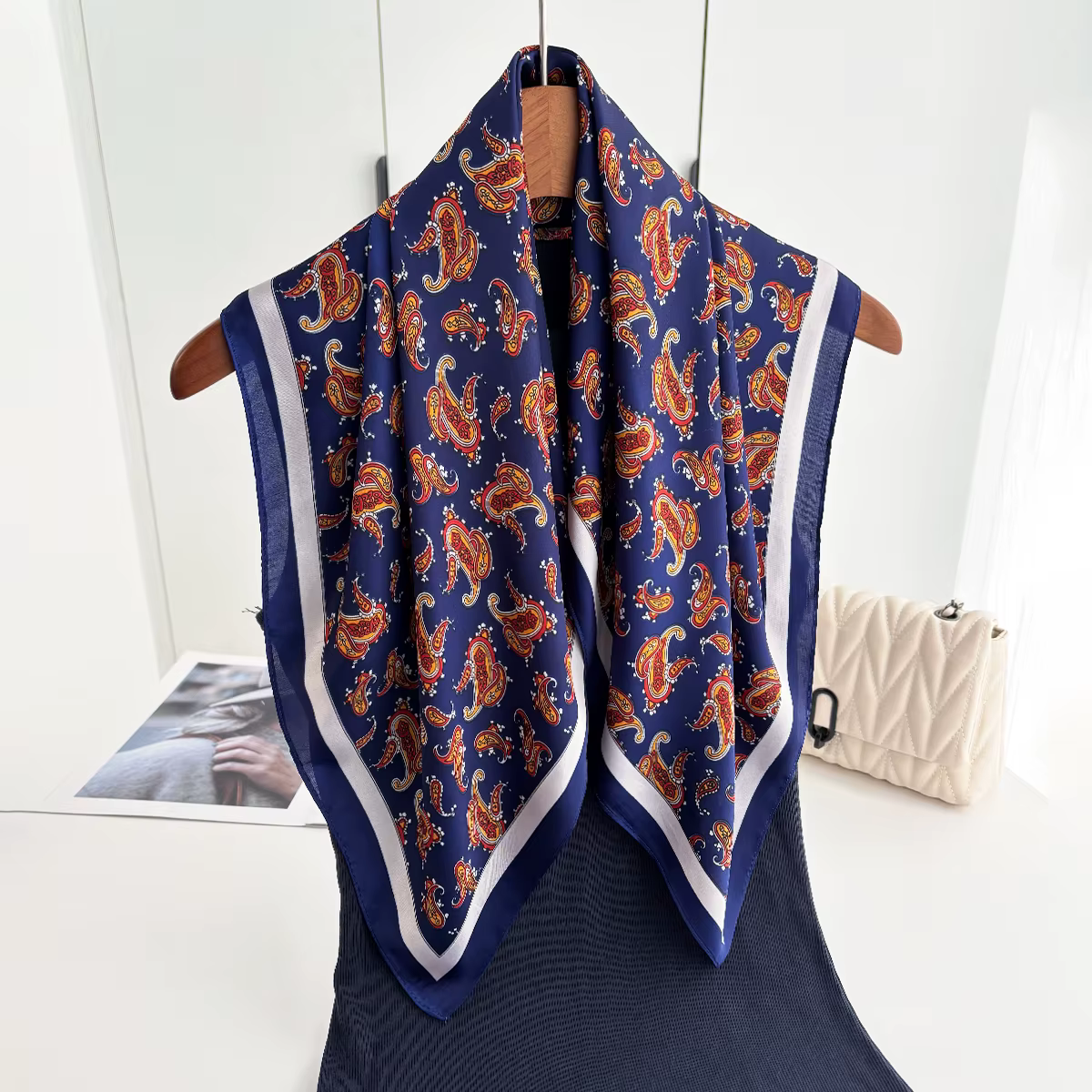 Foulard imprimé cachemire pour femme