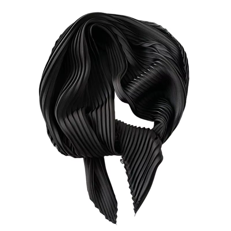 26 couleurs femmes Foulard carré maigre ruban tête cou petit plissé cheveux cravate bande