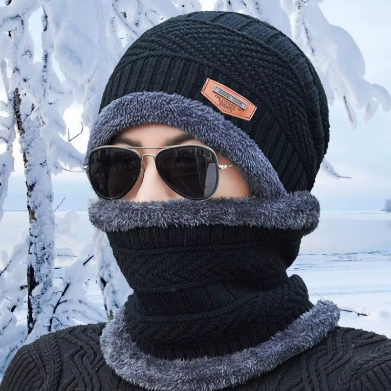 1 ensemble hiver chaud chapeau écharpe