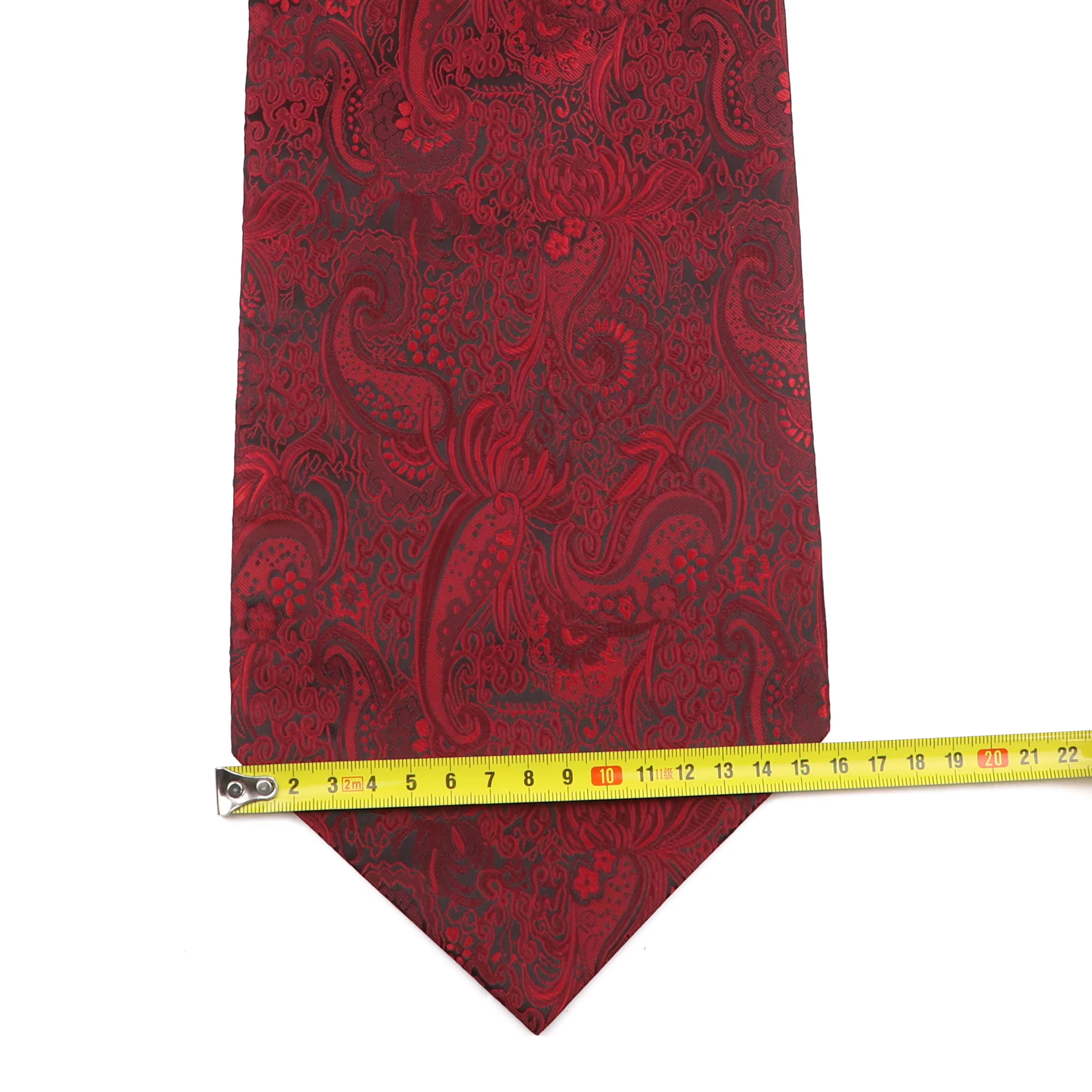 Nouveau Design hommes Ascot écharpe cravate mode Paisley Dot rouge jaune gris