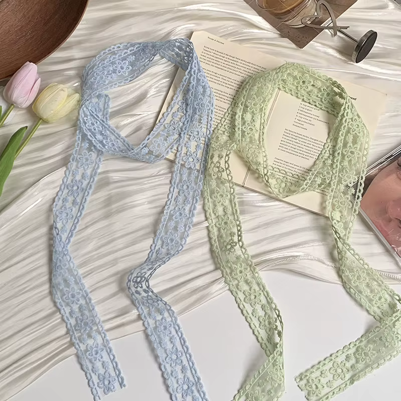 Écharpes en dentelle : Accessoires de cheveux élégants à nouer pour femmes