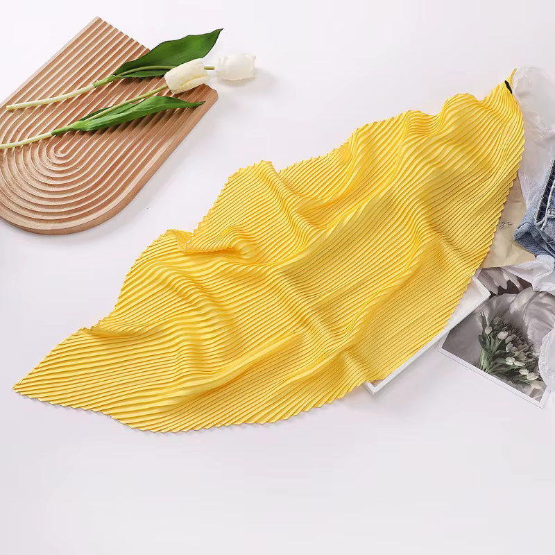26 couleurs femmes Foulard carré maigre ruban tête cou petit plissé cheveux cravate bande