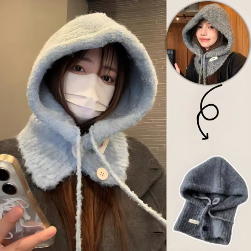 Ensemble écharpe chapeau tricoté à la mode pour femmes
