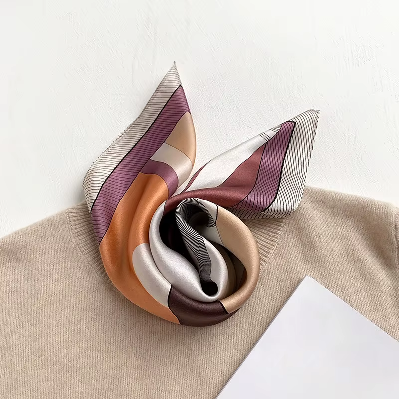 Foulard pour cheveux 100% pure soie de mûrier pour femmes