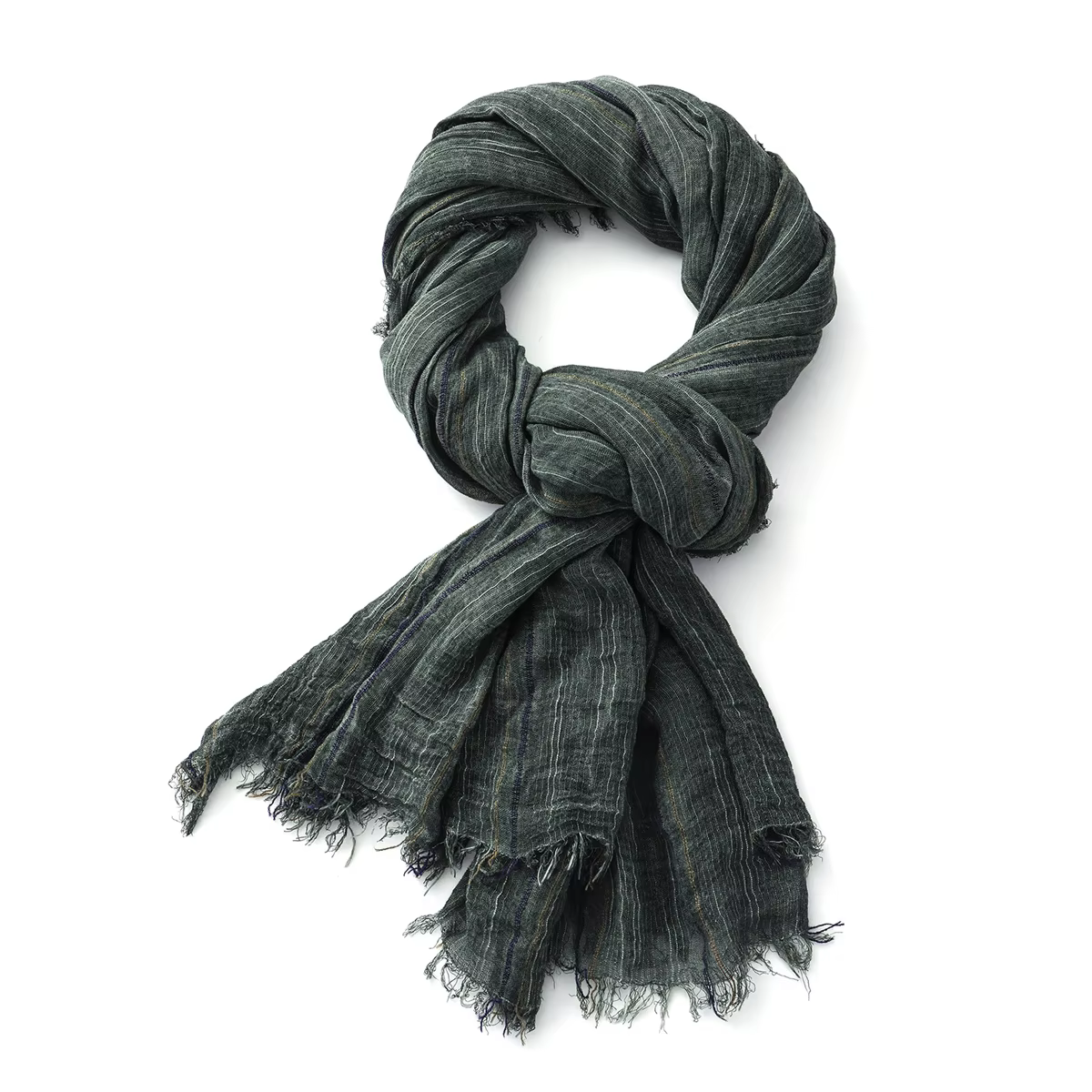 Mode rayé coton lin hommes écharpe automne hiver chaud foulard fil teint mâle accessoires foulards châle Bufanda