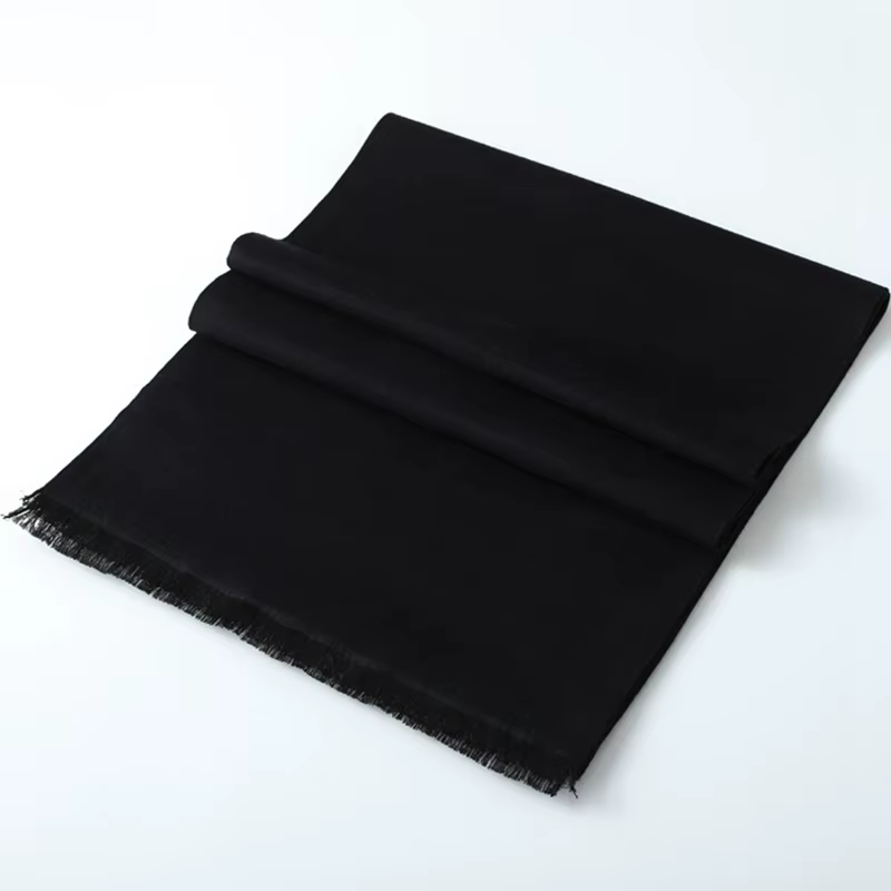 Hiver doux cachemire foulards hommes couleur unie soie laine châles Foulard de luxe printemps Modal sentiment enveloppes plaine écharpe homme d'affaires