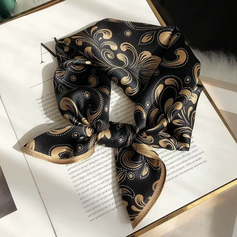 Nouveau Foulard en Soie de Mûrier 100% 12 Momme