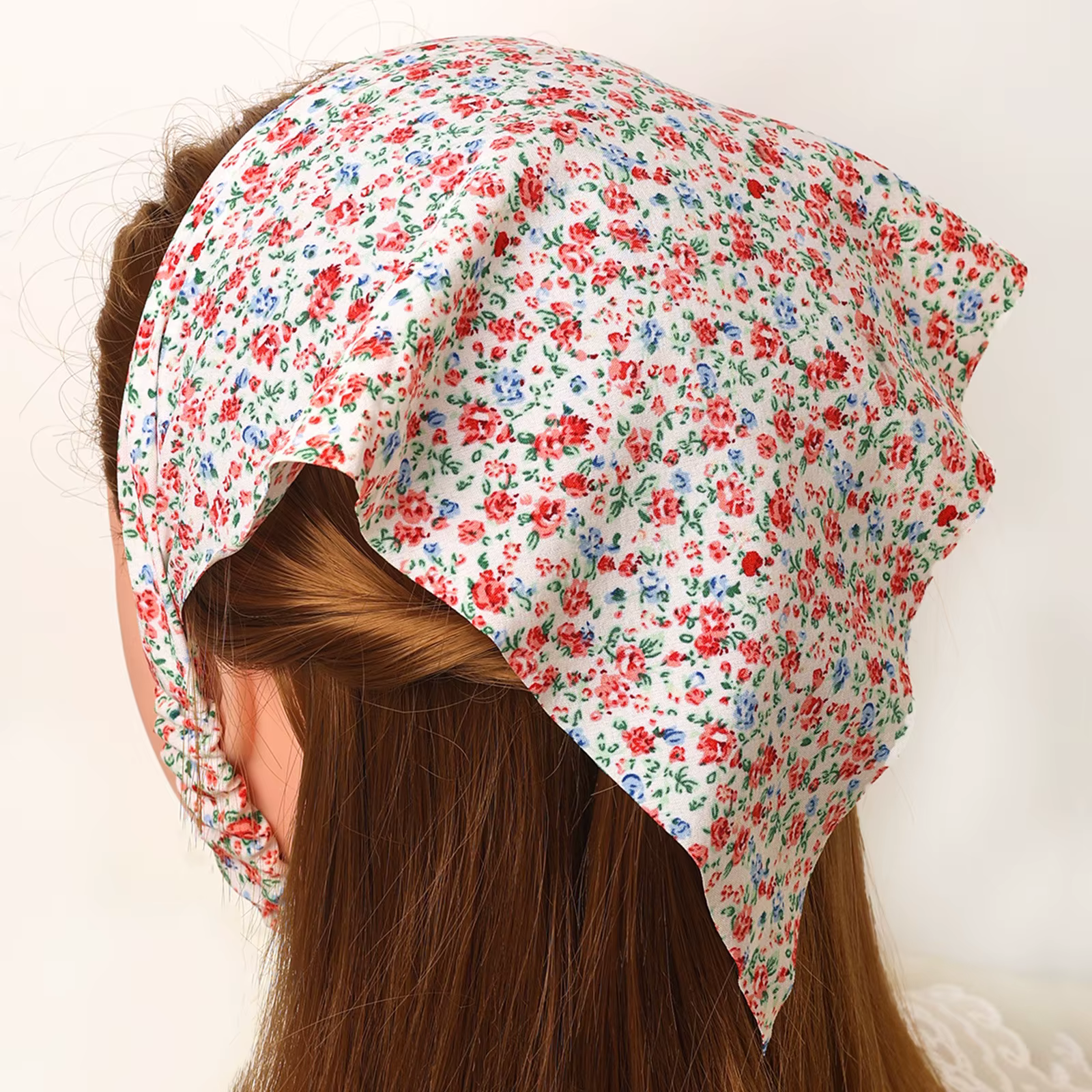 Foulard triangulaire, bandeau élastique pour cheveux pour femme