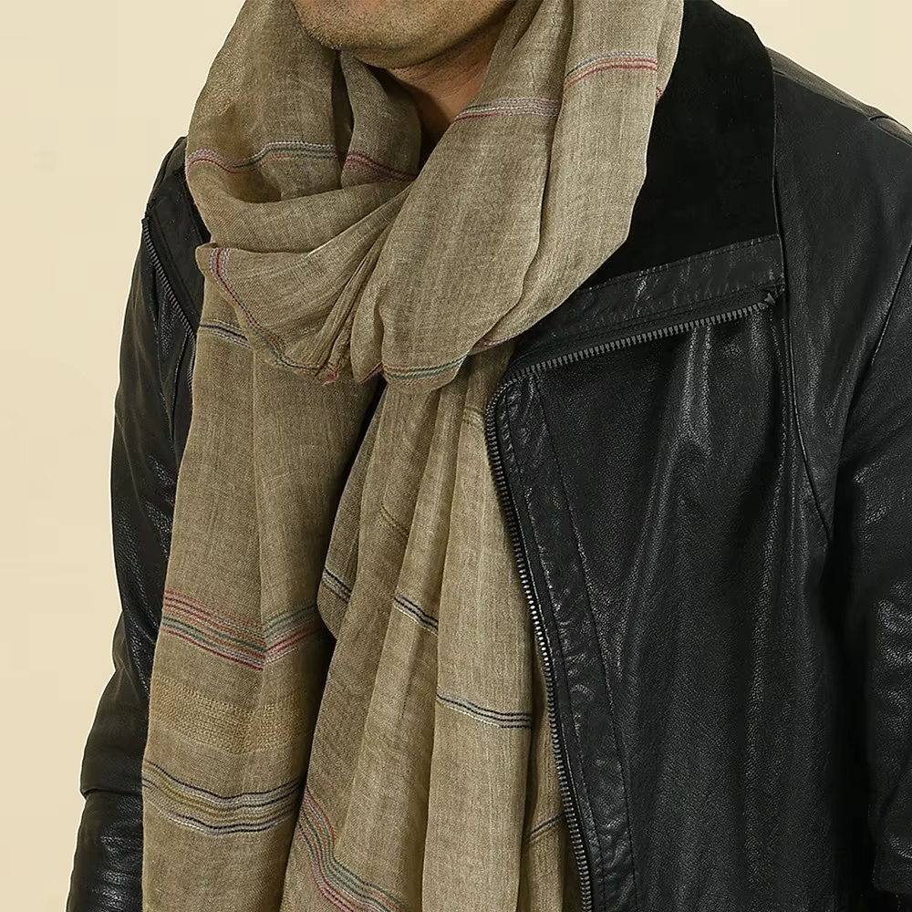 2019 nouveauté unisexe Style hiver écharpe coton et lin couleur unie longues femmes foulards châle mode hommes